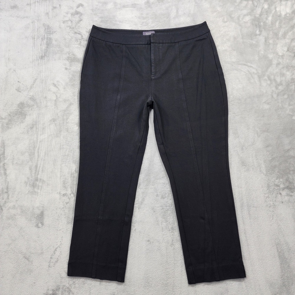 NYDJ Pants Womens 16 Black Betty Ponte High Rise Ankle Stretch LiftxTuck Office